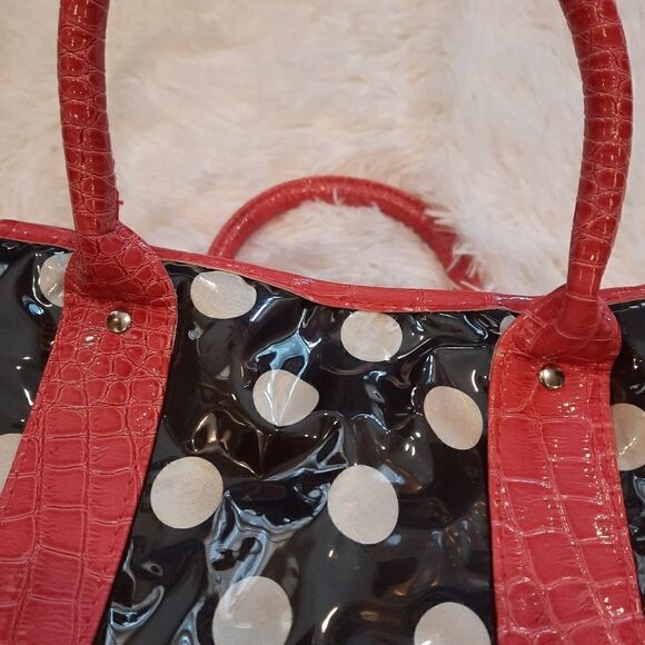 NWT 2/$15 Lunch Bag Thermal Monogram S Polka Dot - Picture 6 of 13